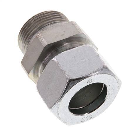 G 1 1/4'' Buitendraad x 30S Verzinkt Stalen Rechte Snijring Koppeling 400 Bar DIN 2353