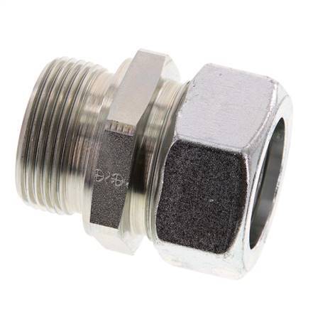 G 1 1/4'' Buitendraad x 35L Verzinkt Stalen Rechte Snijring Koppeling 160 Bar DIN 2353