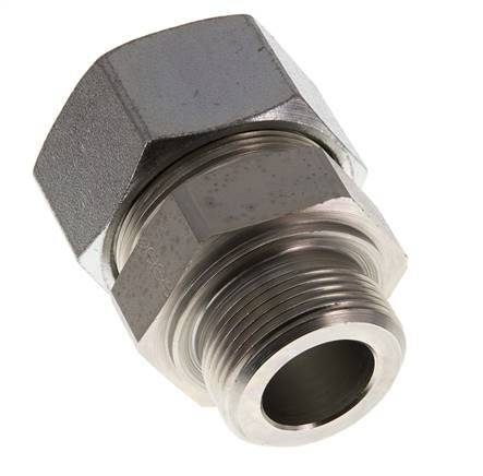 G 1 1/4'' Buitendraad x 38S Verzinkt Stalen Rechte Snijring Koppeling 315 Bar DIN 2353