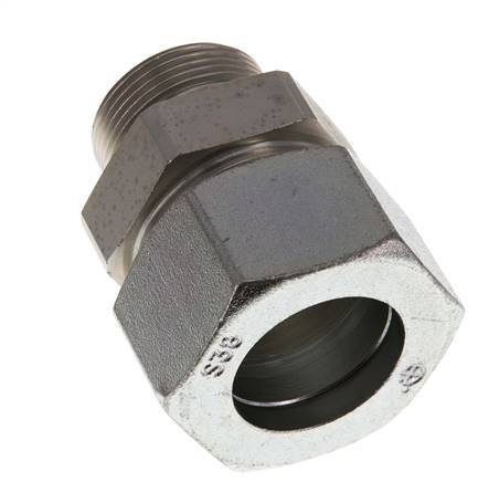 G 1 1/4'' Buitendraad x 38S Verzinkt Stalen Rechte Snijring Koppeling 315 Bar DIN 2353