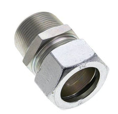 1 1/4'' NPT Male x 35L Zinc plated Steel Straight Cutting Ring 160 Bar DIN 2353