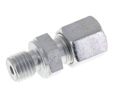 M12x1.5 Male x 6S Zinc plated Steel Straight Cutting Ring 630 Bar DIN 2353 [2 Pieces]