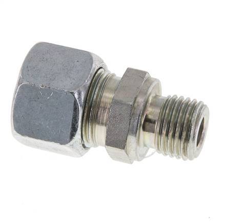 M14x1.5 Male x 12L Zinc plated Steel Straight Cutting Ring 315 Bar DIN 2353