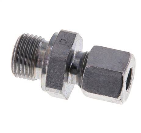 M16x1.5 Male x 8L Zinc plated Steel Straight Cutting Ring 315 Bar DIN 2353