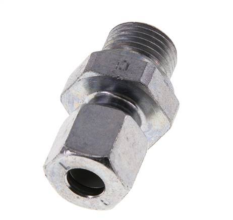 M16x1.5 Male x 8L Zinc plated Steel Straight Cutting Ring 315 Bar DIN 2353