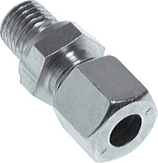 M10x1 Male x 8LL Zinc plated Steel Straight Cutting Ring 100 Bar DIN 2353 [5 Pieces]