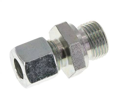 M18x1.5 Male x 10L Zinc plated Steel Straight Cutting Ring 315 Bar DIN 2353