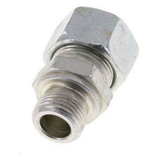 M18x1.5 Male x 15L Zinc plated Steel Straight Cutting Ring 315 Bar DIN 2353 [2 Pieces]
