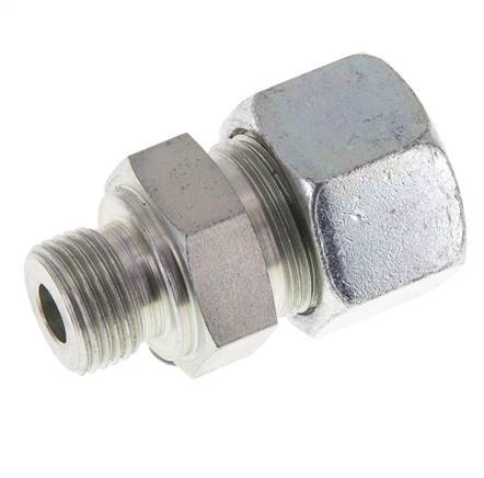 M18x1.5 Male x 16S Zinc plated Steel Straight Cutting Ring 400 Bar DIN 2353