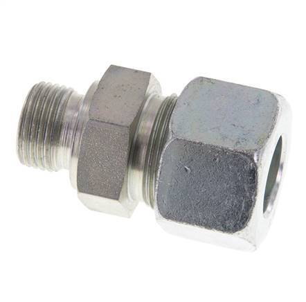 M18x1.5 Male x 16S Zinc plated Steel Straight Cutting Ring 400 Bar DIN 2353