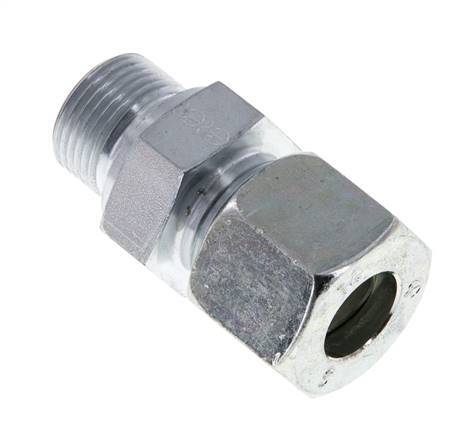 M20x1.5 Male x 14S Zinc plated Steel Straight Cutting Ring 630 Bar DIN 2353