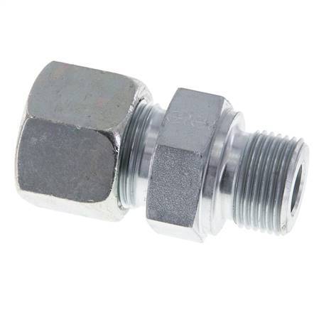 M20x1.5 Male x 14S Zinc plated Steel Straight Cutting Ring 630 Bar DIN 2353