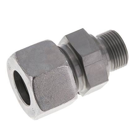 M22x1.5 Buitendraad x 20S Verzinkt Stalen Rechte Snijring Koppeling 400 Bar DIN 2353