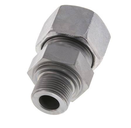 M22x1.5 Buitendraad x 20S Verzinkt Stalen Rechte Snijring Koppeling 400 Bar DIN 2353