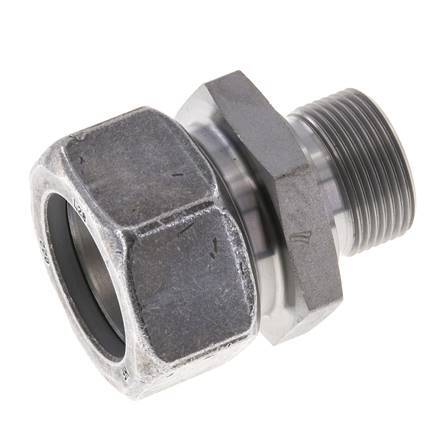 M26x1.5 Male x 28L Zinc plated Steel Straight Cutting Ring 160 Bar DIN 2353