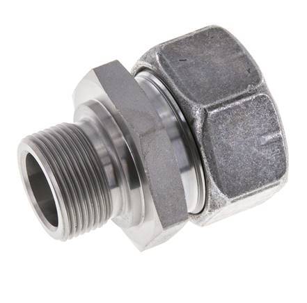 M26x1.5 Male x 28L Zinc plated Steel Straight Cutting Ring 160 Bar DIN 2353