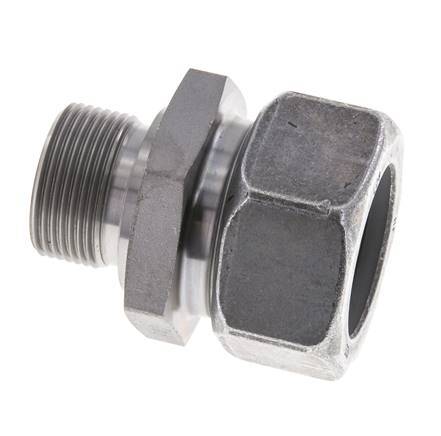 M26x1.5 Male x 28L Zinc plated Steel Straight Cutting Ring 160 Bar DIN 2353