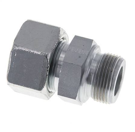 M33x2 Buitendraad x 25S Verzinkt Stalen Rechte Snijring Koppeling 400 Bar DIN 2353