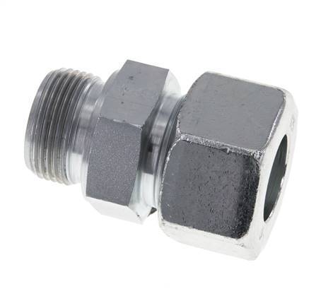 M33x2 Buitendraad x 25S Verzinkt Stalen Rechte Snijring Koppeling 400 Bar DIN 2353