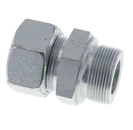 M42x2 Buitendraad x 30S Verzinkt Stalen Rechte Snijring Koppeling 400 Bar DIN 2353