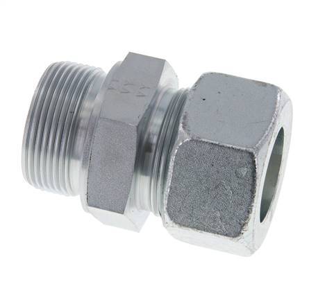 M42x2 Buitendraad x 30S Verzinkt Stalen Rechte Snijring Koppeling 400 Bar DIN 2353