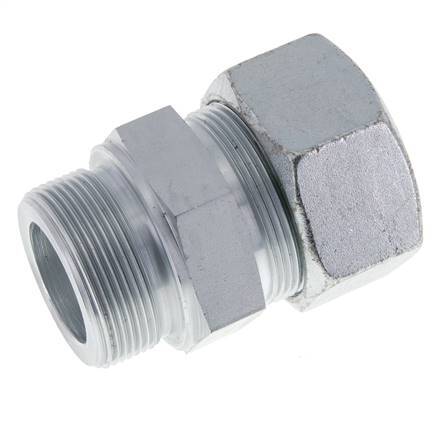 M48x2 Buitendraad x 38S Verzinkt Stalen Rechte Snijring Koppeling 315 Bar DIN 2353