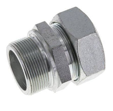 M48x2 Male x 42L Zinc plated Steel Straight Cutting Ring 160 Bar DIN 2353