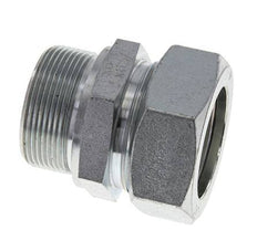 M48x2 Male x 42L Zinc plated Steel Straight Cutting Ring 160 Bar DIN 2353