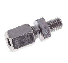 M6 Male x 4LL Zinc plated Steel Straight Cutting Ring 100 Bar DIN 2353
