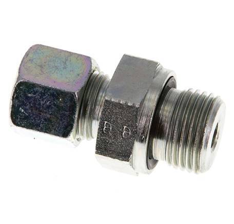 G 1/2'' Buitendraad x 10S Verzinkt Stalen Rechte Snijring Koppeling met FKM Afdichting 630 Bar DIN 2353