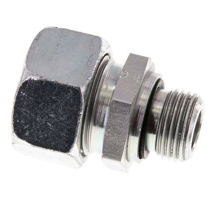 G 1/2'' Buitendraad x 22L Verzinkt Stalen Rechte Snijring Koppeling met FKM Afdichting 160 Bar DIN 2353