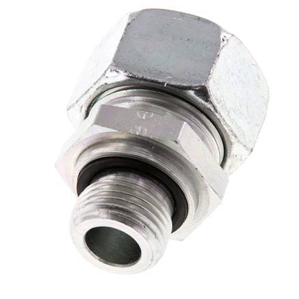 G 1/2'' Buitendraad x 22L Verzinkt Stalen Rechte Snijring Koppeling met FKM Afdichting 160 Bar DIN 2353