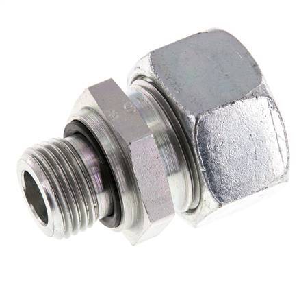 G 1/2'' Buitendraad x 22L Verzinkt Stalen Rechte Snijring Koppeling met FKM Afdichting 160 Bar DIN 2353