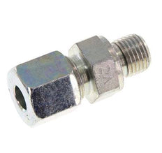 G 1/4'' Male x 8S Zinc plated Steel Straight Cutting Ring with FKM Seal 630 Bar DIN 2353 [2 Pieces]