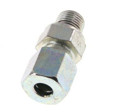 G 1/4'' Male x 8S Zinc plated Steel Straight Cutting Ring with FKM Seal 630 Bar DIN 2353 [2 Pieces]