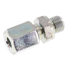G 1/8'' Male x 6L Zinc plated Steel Straight Cutting Ring with FKM Seal 315 Bar DIN 2353 [2 Pieces]
