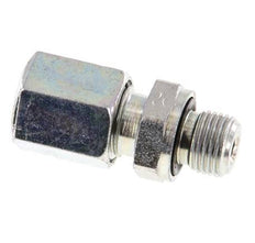 G 1/8'' Male x 6L Zinc plated Steel Straight Cutting Ring with FKM Seal 315 Bar DIN 2353 [2 Pieces]