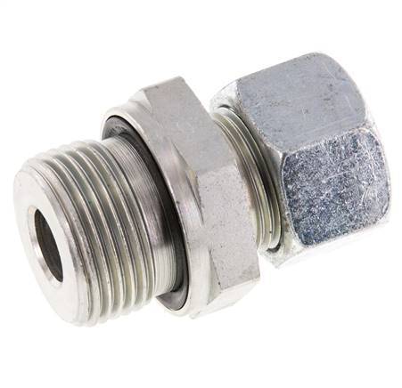 G 3/4'' Buitendraad x 15L Verzinkt Stalen Rechte Snijring Koppeling met FKM Afdichting 315 Bar DIN 2353