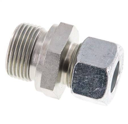 G 3/4'' Buitendraad x 15L Verzinkt Stalen Rechte Snijring Koppeling met FKM Afdichting 315 Bar DIN 2353