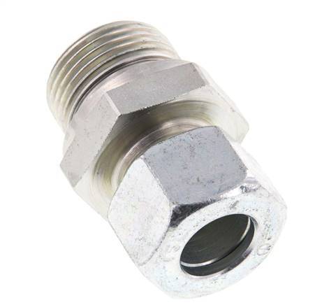 G 3/4'' Buitendraad x 15L Verzinkt Stalen Rechte Snijring Koppeling met FKM Afdichting 315 Bar DIN 2353