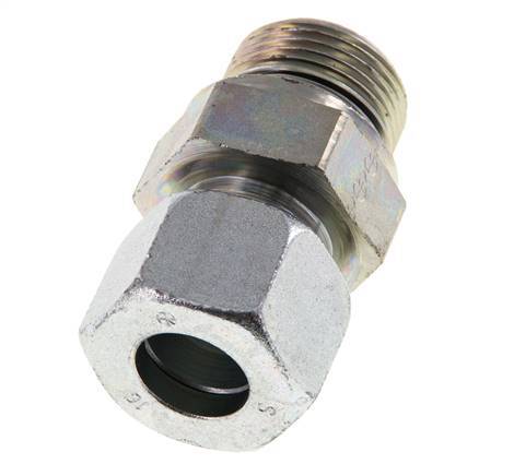 G 3/4'' Buitendraad x 16S Verzinkt Stalen Rechte Snijring Koppeling met FKM Afdichting 400 Bar DIN 2353