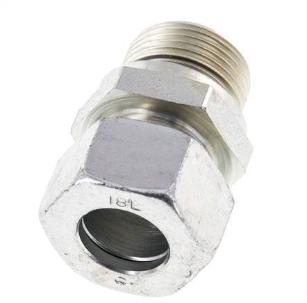 G 3/4'' Buitendraad x 18L Verzinkt Stalen Rechte Snijring Koppeling met FKM Afdichting 315 Bar DIN 2353