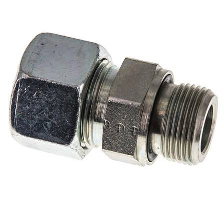 G 3/4'' Buitendraad x 20S Verzinkt Stalen Rechte Snijring Koppeling met FKM Afdichting 400 Bar DIN 2353