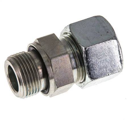 G 3/4'' Buitendraad x 20S Verzinkt Stalen Rechte Snijring Koppeling met FKM Afdichting 400 Bar DIN 2353