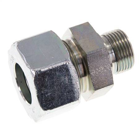 G 3/4'' Buitendraad x 25S Verzinkt Stalen Rechte Snijring Koppeling met FKM Afdichting 400 Bar DIN 2353