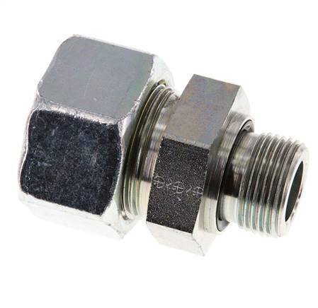 G 3/4'' Buitendraad x 25S Verzinkt Stalen Rechte Snijring Koppeling met FKM Afdichting 400 Bar DIN 2353