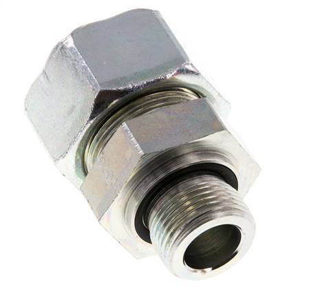 G 3/4'' Buitendraad x 25S Verzinkt Stalen Rechte Snijring Koppeling met FKM Afdichting 400 Bar DIN 2353