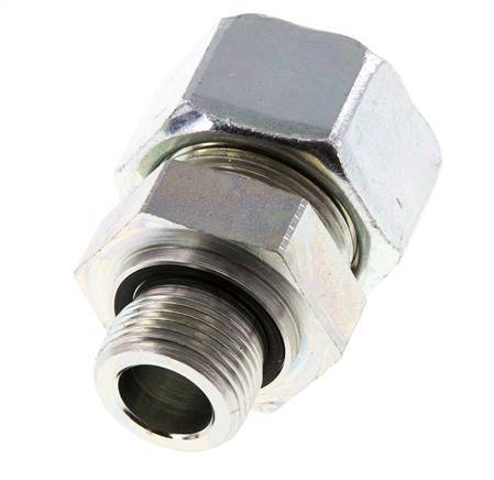 G 3/4'' Buitendraad x 25S Verzinkt Stalen Rechte Snijring Koppeling met FKM Afdichting 400 Bar DIN 2353