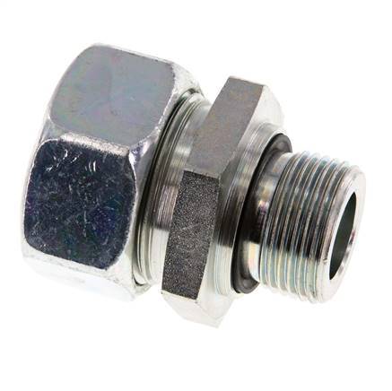 G 3/4'' Buitendraad x 28L Verzinkt Stalen Rechte Snijring Koppeling met FKM Afdichting 160 Bar DIN 2353