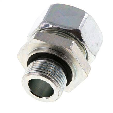 G 3/4'' Buitendraad x 28L Verzinkt Stalen Rechte Snijring Koppeling met FKM Afdichting 160 Bar DIN 2353